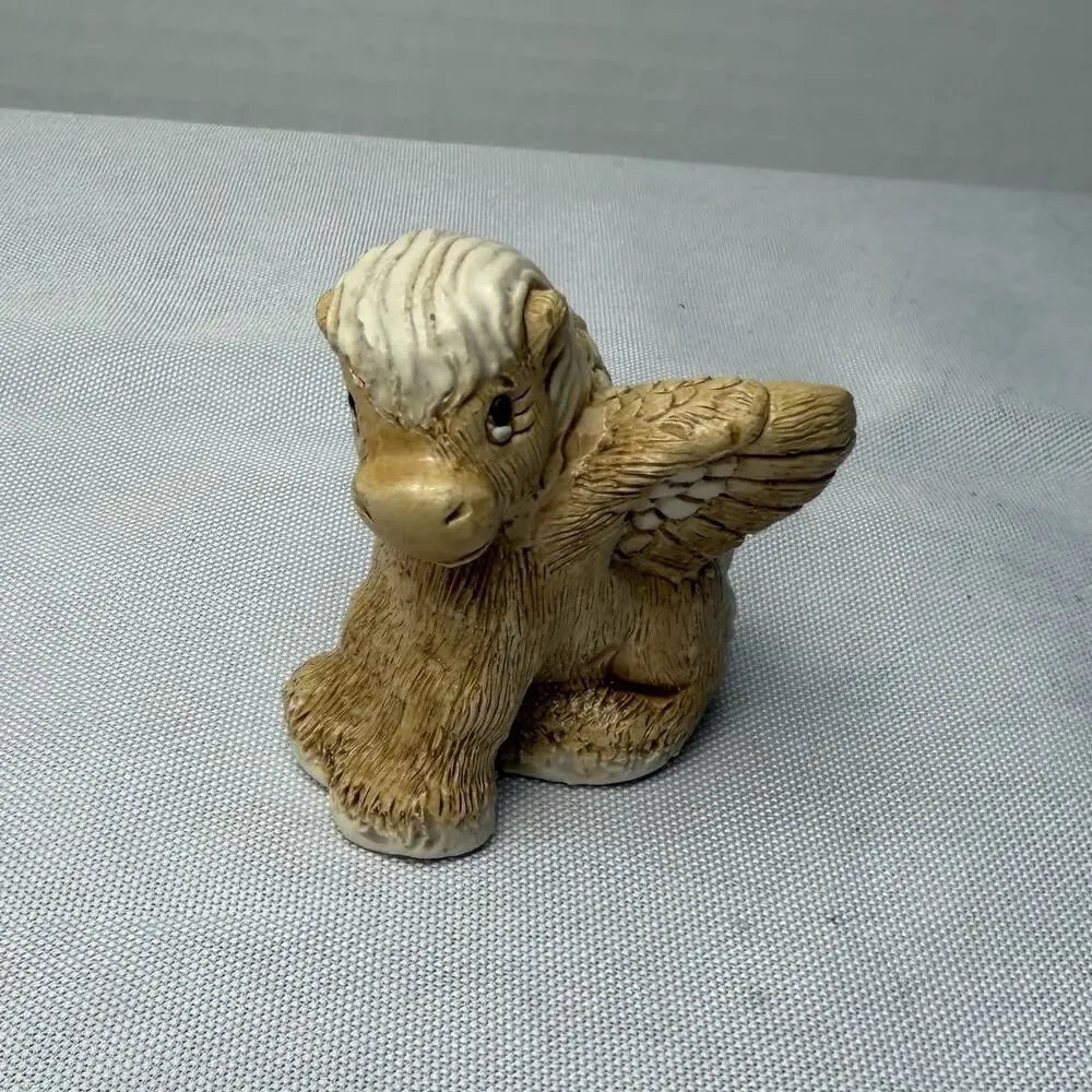 VTG‎ Tiny Artesania Rinconada Baby Pegasus Figurine Uruguay Earthenware Signed